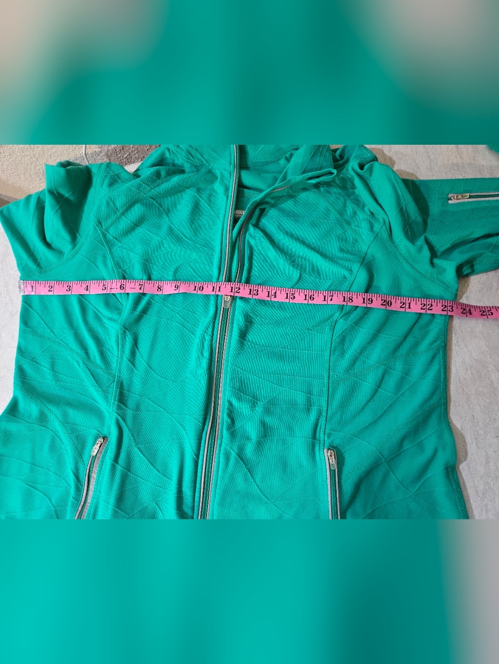 Kirkland Signature Women’s Teal Full-Zip Jacket - Picture 8 of 8
